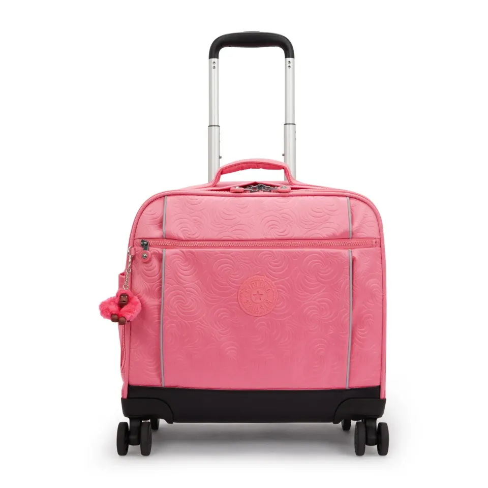 Kipling New Storia schooltas trolley groot Pink Swirl Emboss