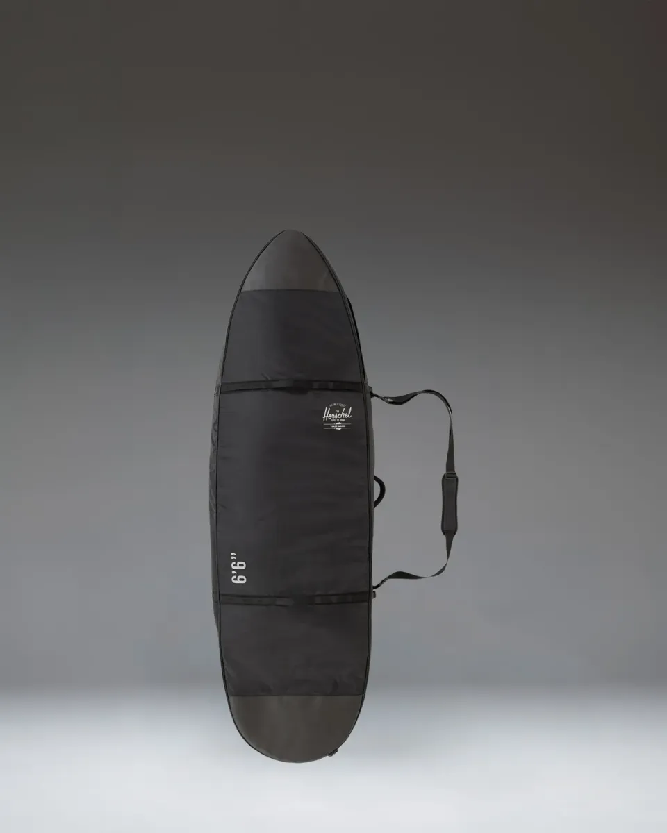 Herschel Hybrid 6'6 Surfboardtas Zwart Waterafstotend