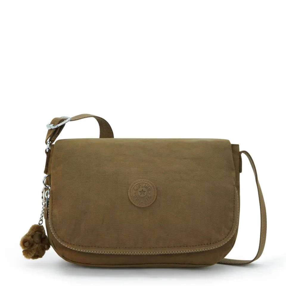 Kipling Earthbeat S schoudertas Smooth Khaki klein crossbody