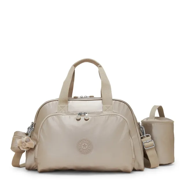 Kipling Camama luiertas Tiny Metallic Glow groot met mat