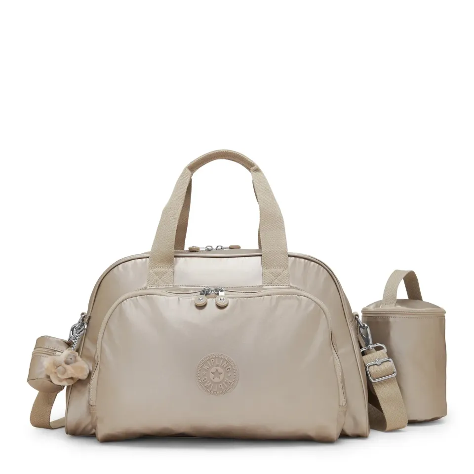Kipling Camama luiertas Tiny Metallic Glow groot met mat