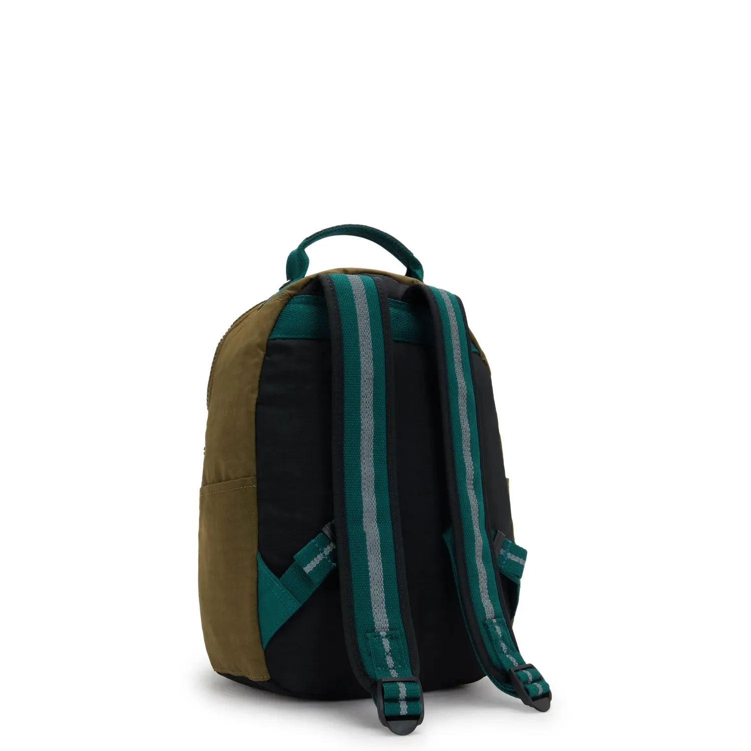 Kipling Seoul S rugzak klein Black Khaki 11 inch vak