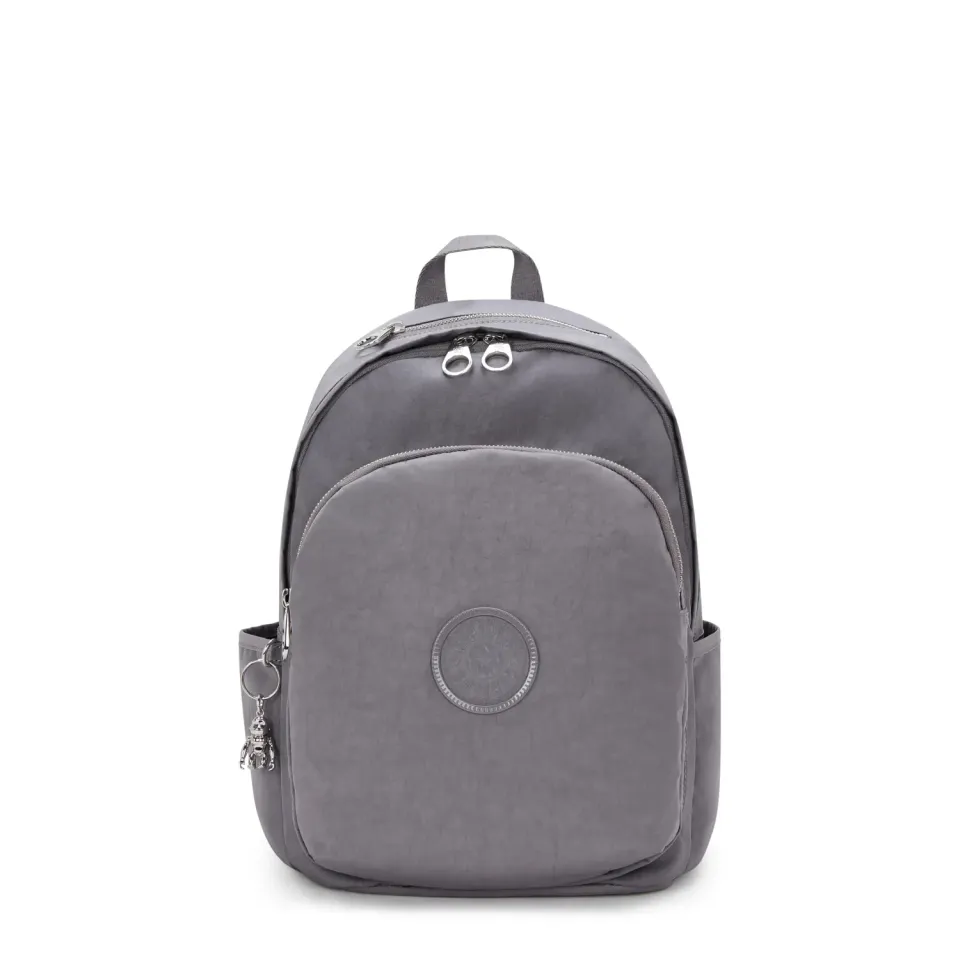 Kipling Delia rugzak Medium Grey Spice met veel vakken