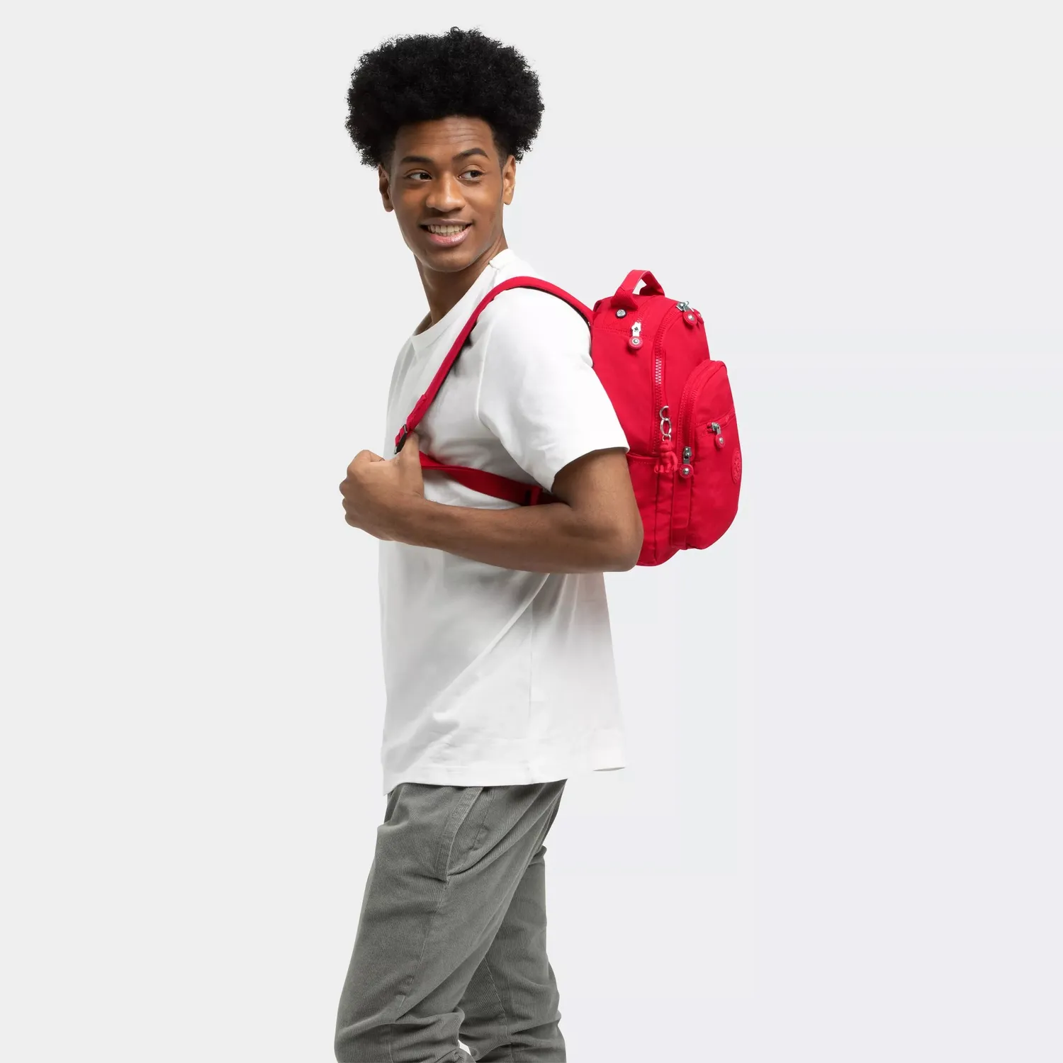Kipling Seoul S kleine rugzak Red Rouge 11 inch