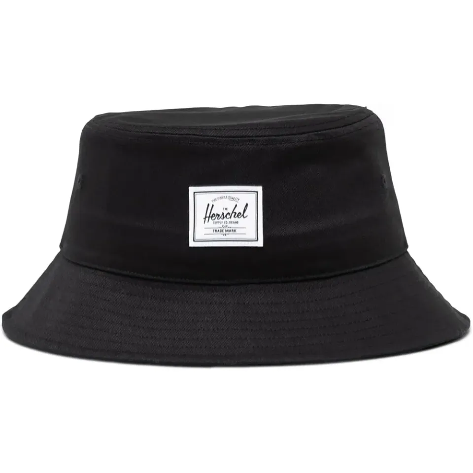 Herschel Norman Bucket Hat emmerhoed zwart katoen