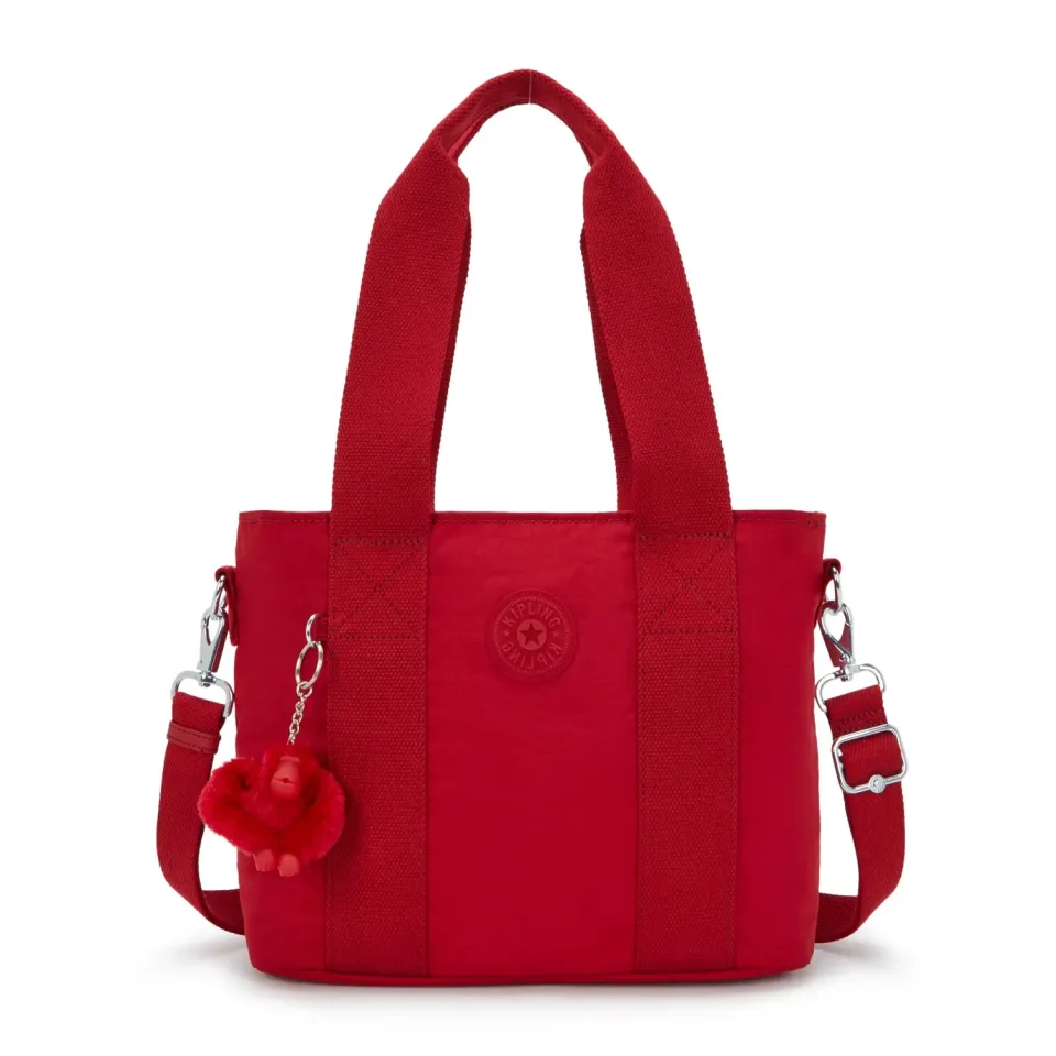 Kipling Minta M Up shopper Ruby Red Medium hengsel