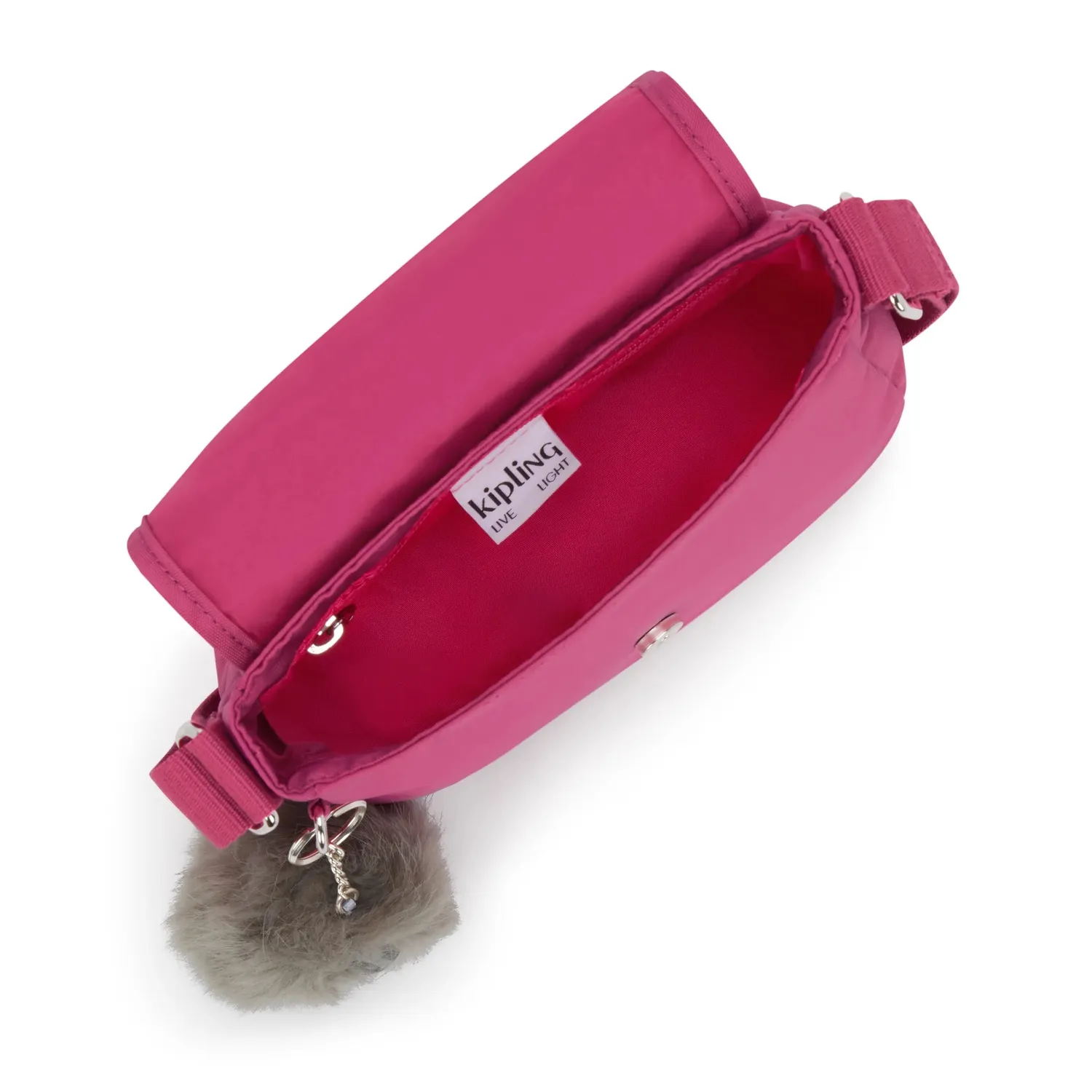 Kipling Sabian U crossbodytas klein escape fuchsia
