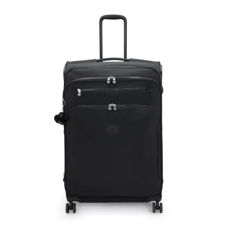 Kipling Youri Spin L koffer Black Noir groot uitbreidbaar