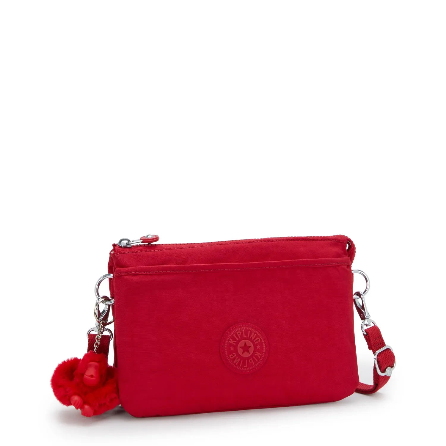 Kipling Riri crossbodytas klein Ruby Red waterafstotend