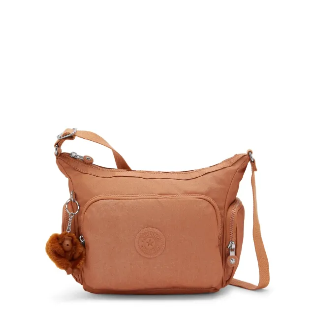 Kipling Gabb S crossbodytas Medium Copper Glimmer koperkleur