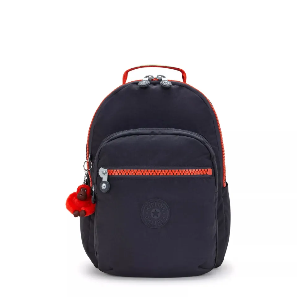 Kipling Bold Seoul Lap rugzak Iron Bold Zip groot 15 inch