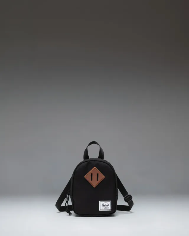 Herschel Heritage Crossbody tas kids Zwart verstelbaar