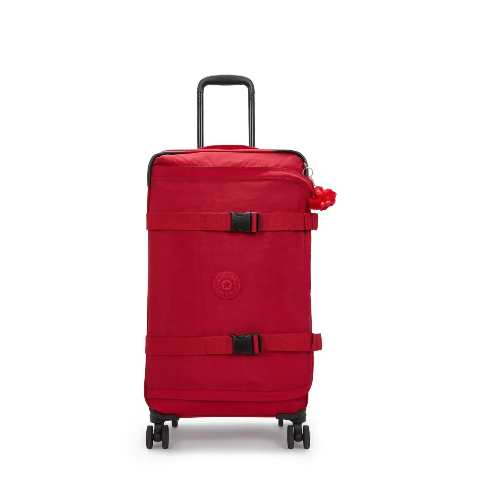 Kipling Spontaneous M koffer Medium Ruby Red TSA-slot