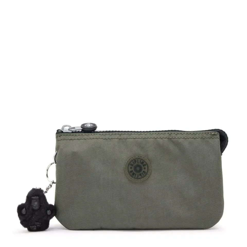 Kipling Creativity L pouch Green Moss groot waterafstotend