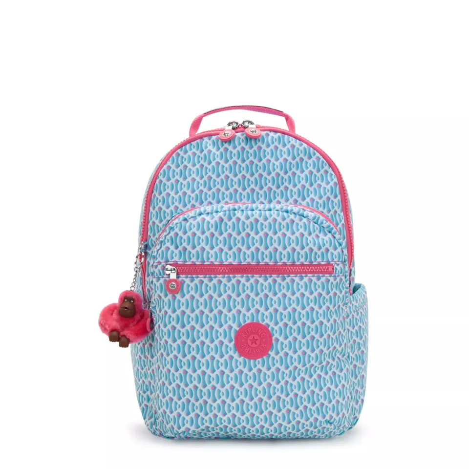 Kipling Seoul Lap rugzak Dreamy Geo Combo groot 15 inch