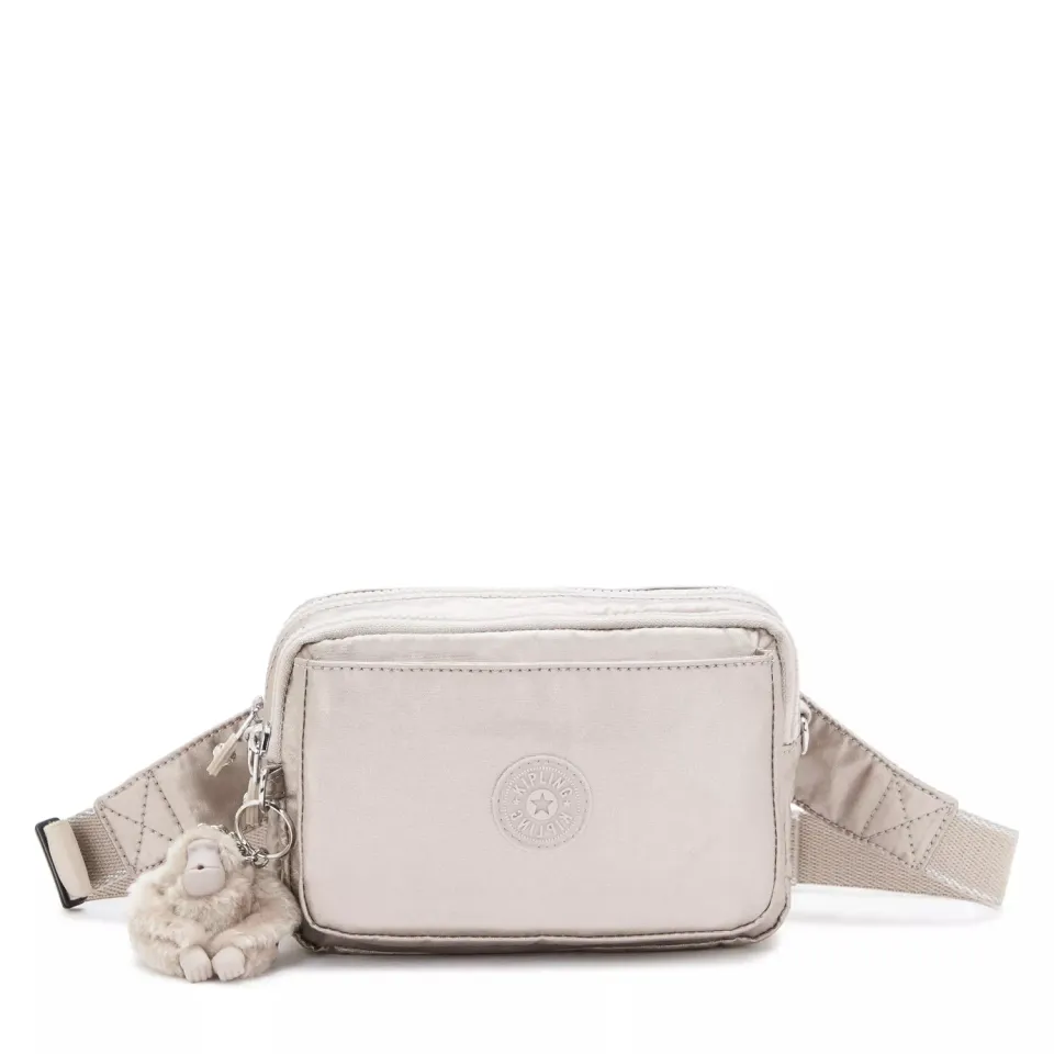 Kipling Abanu Multi crossbody tas Klein Metallic Glow 2 vakken