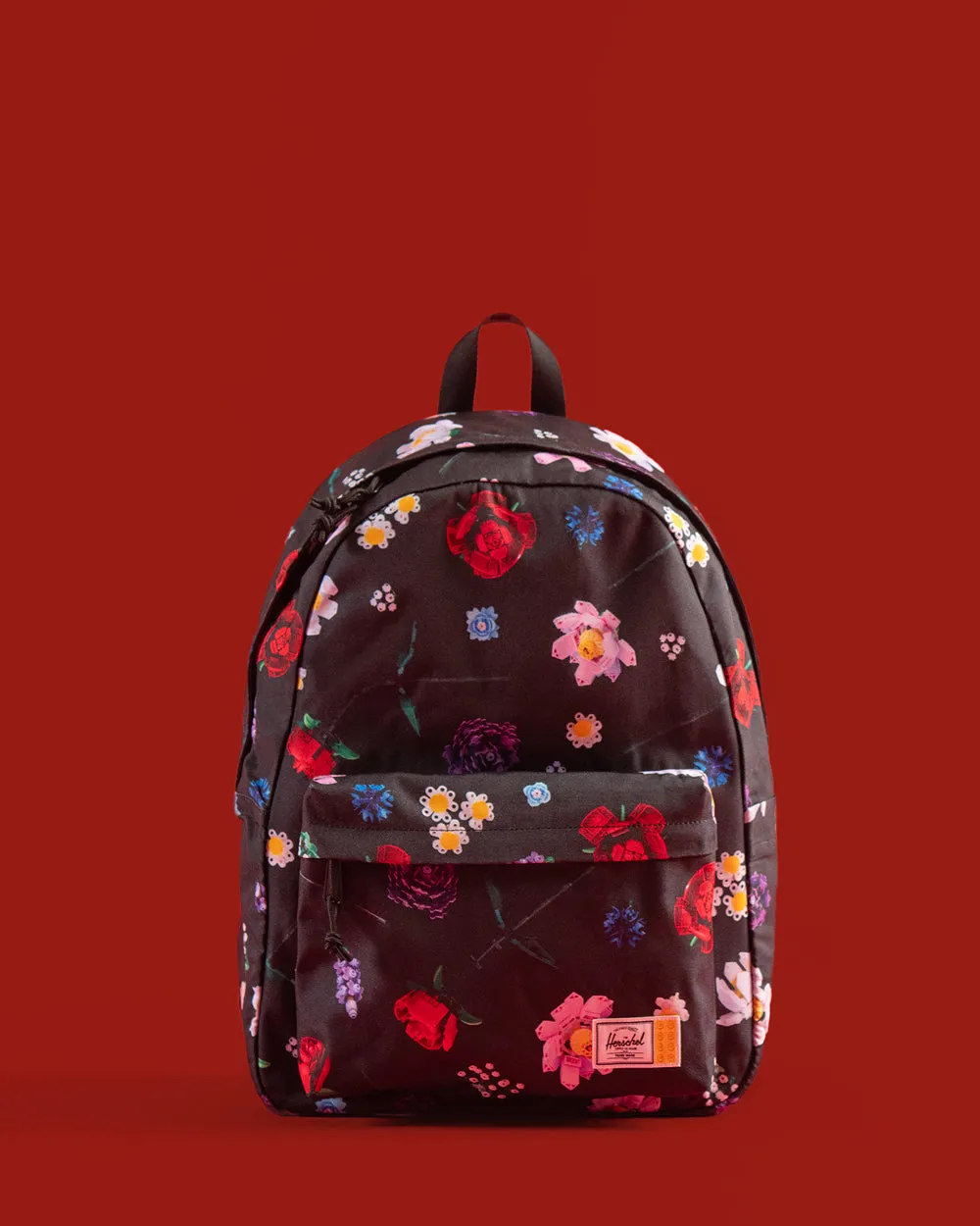 Herschel Classic Abstract Bricks Black LEGO rugzak ruim