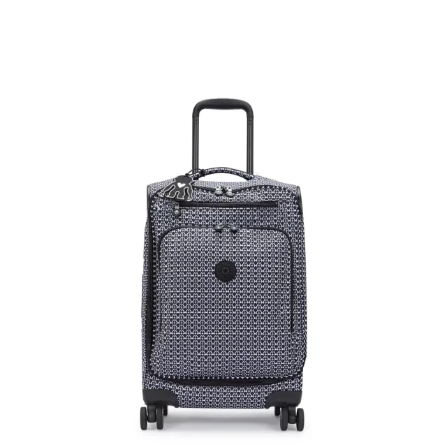 Kipling New Youri Spin S koffer Signature Print klein licht