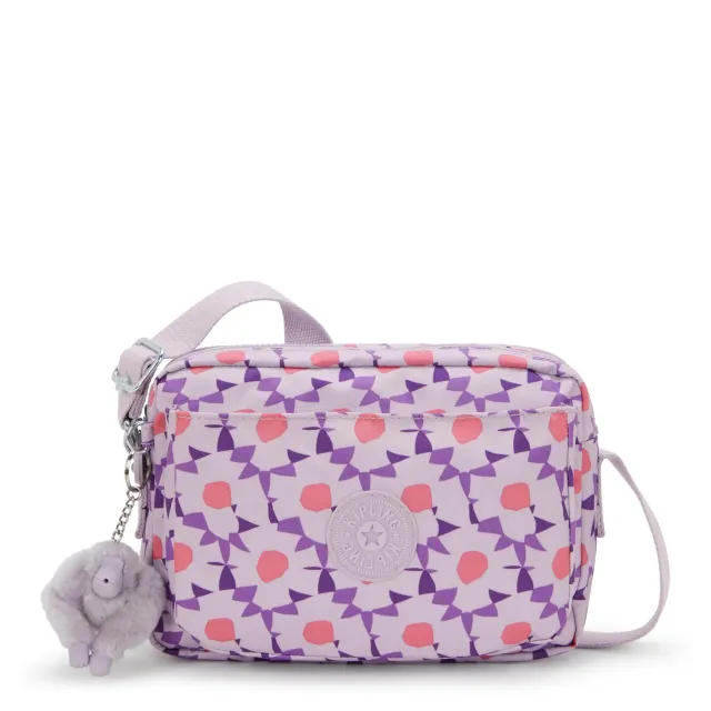 Kipling Abanu M crossbody tas Flower Dots – 2 vakken