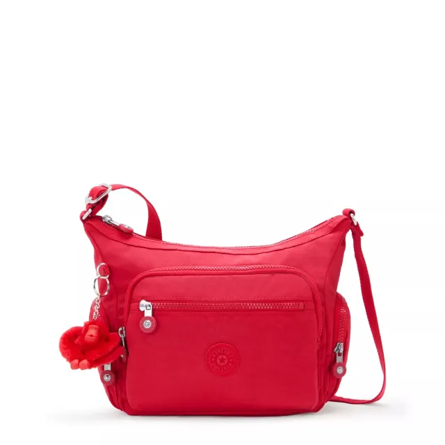Kipling Gabbie S schoudertas Red Rouge klein nylon