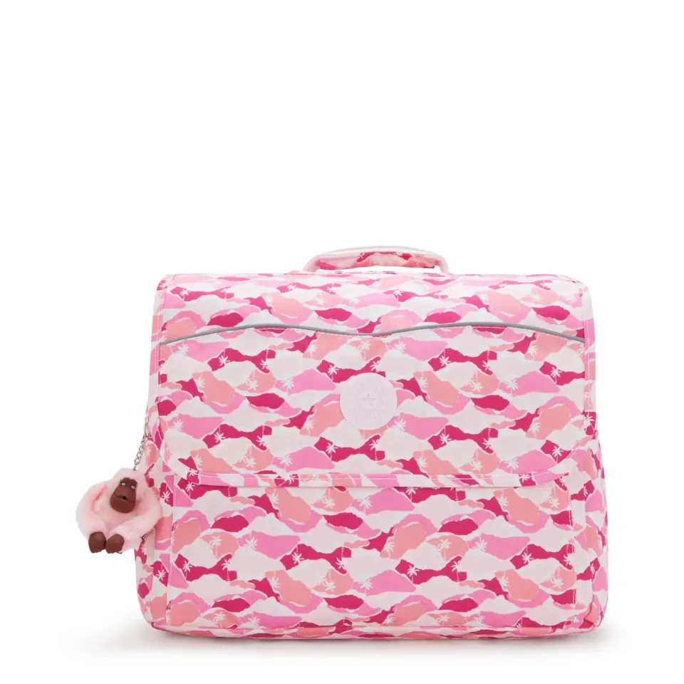 Kipling Codie M schoolrugzak Pink Palm medium A4