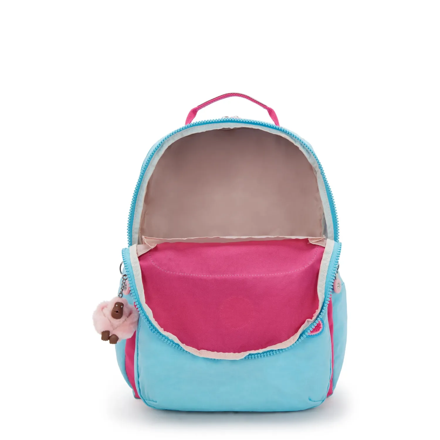 Kipling Seoul Lap rugzak Smile Blue Block groot 15 inch