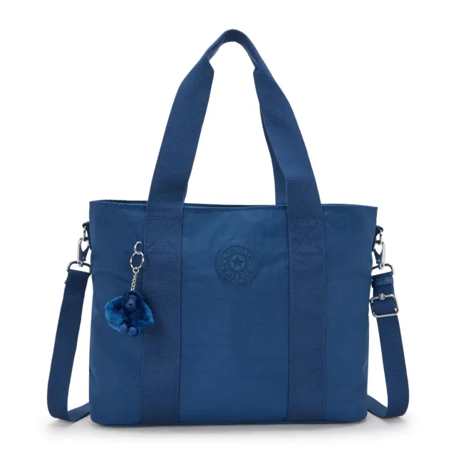 Kipling Minta L Up schoudertas Groot Casual Blue rits