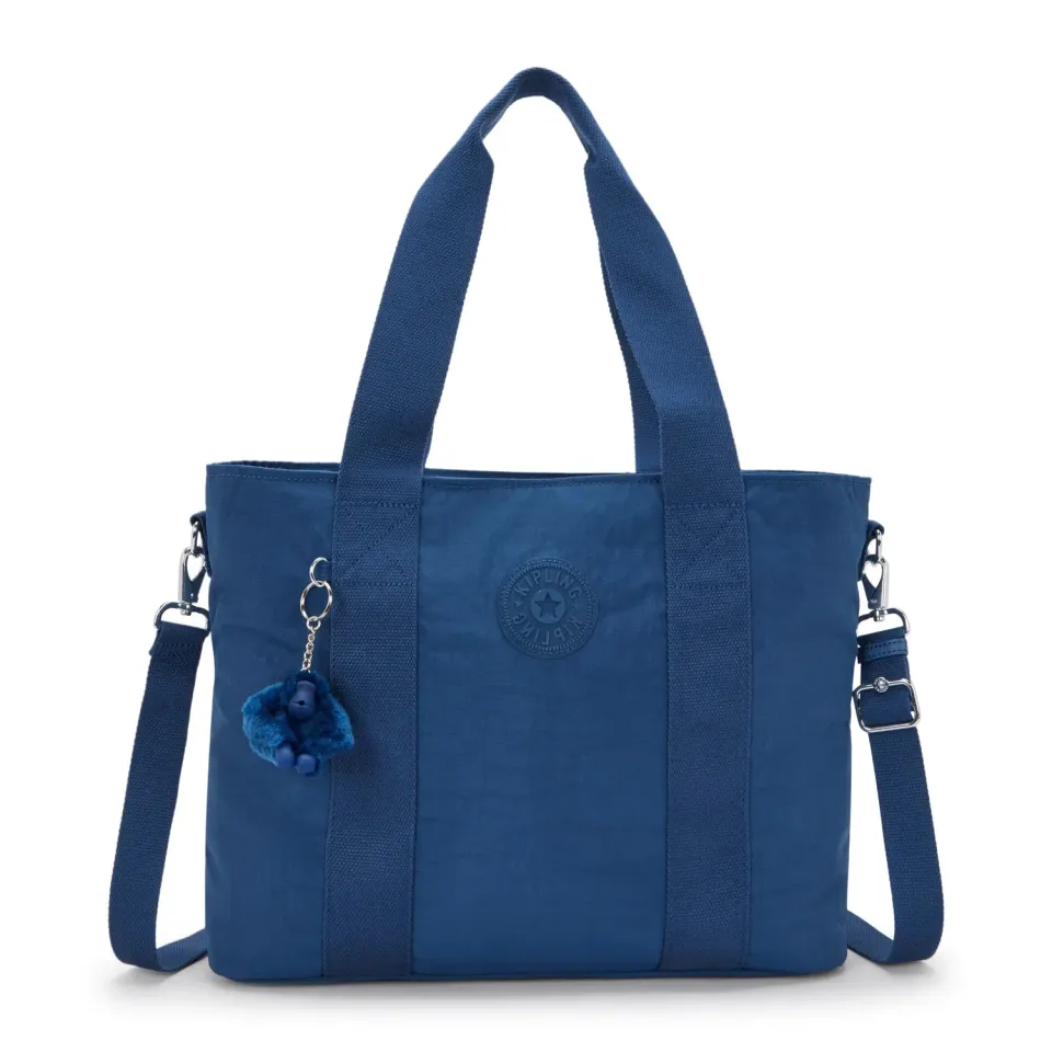 Kipling Minta L Up schoudertas Groot Casual Blue rits