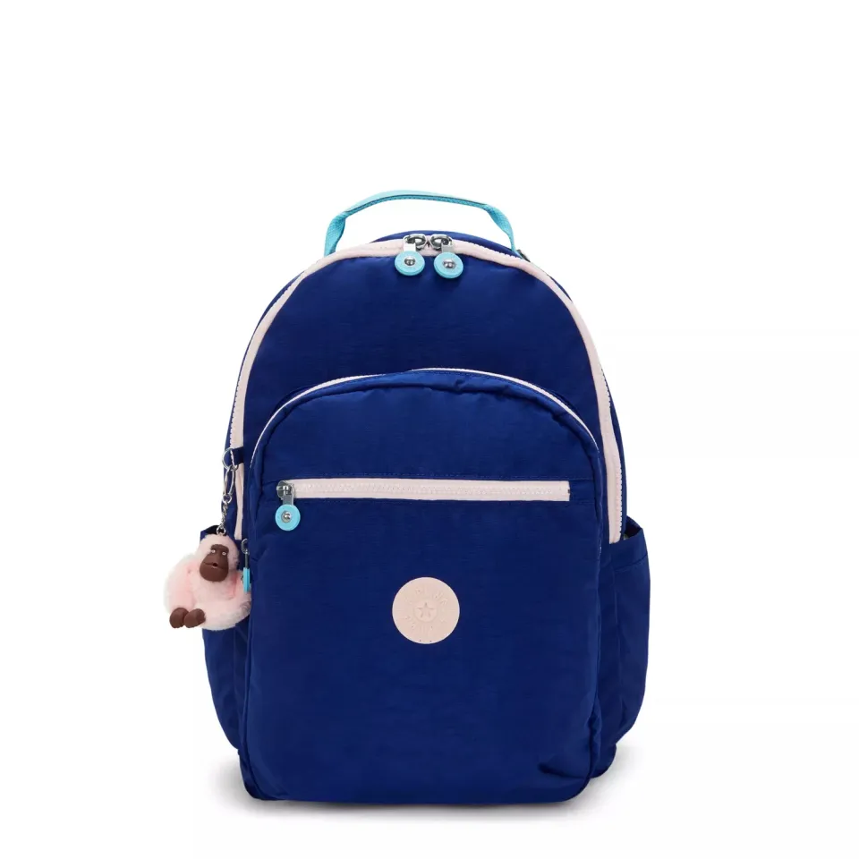 Kipling Seoul College rugzak Groot Solar Navy Combo 15 inch