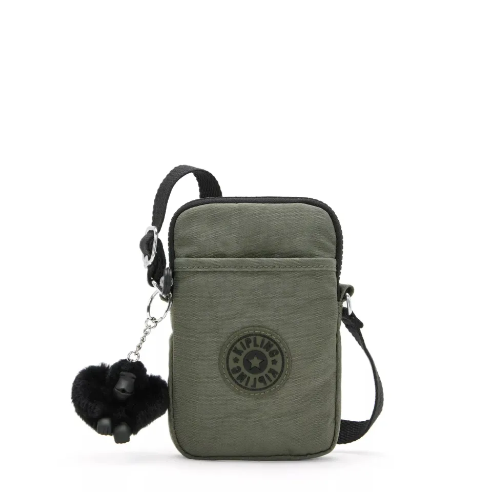 Kipling Tally telefoontas Klein Green Moss waterafstotend
