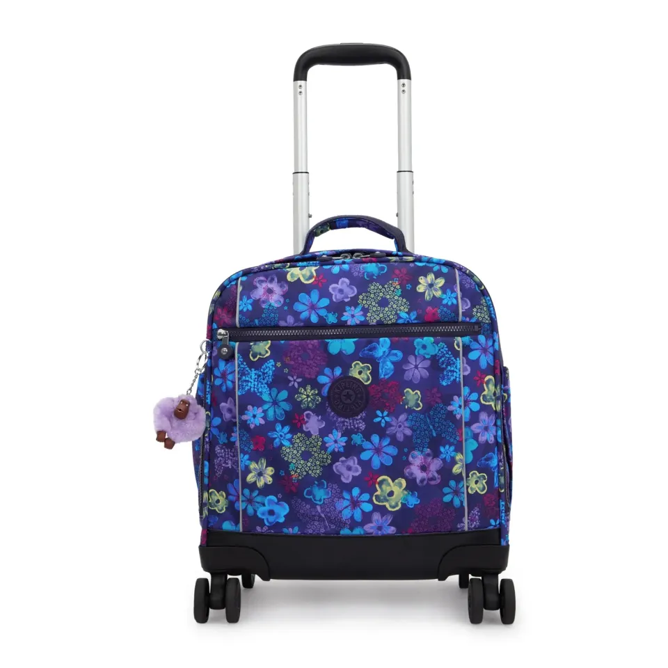 Kipling New Storia S rolrugzak Dark Flower Stamp medium 13 inch