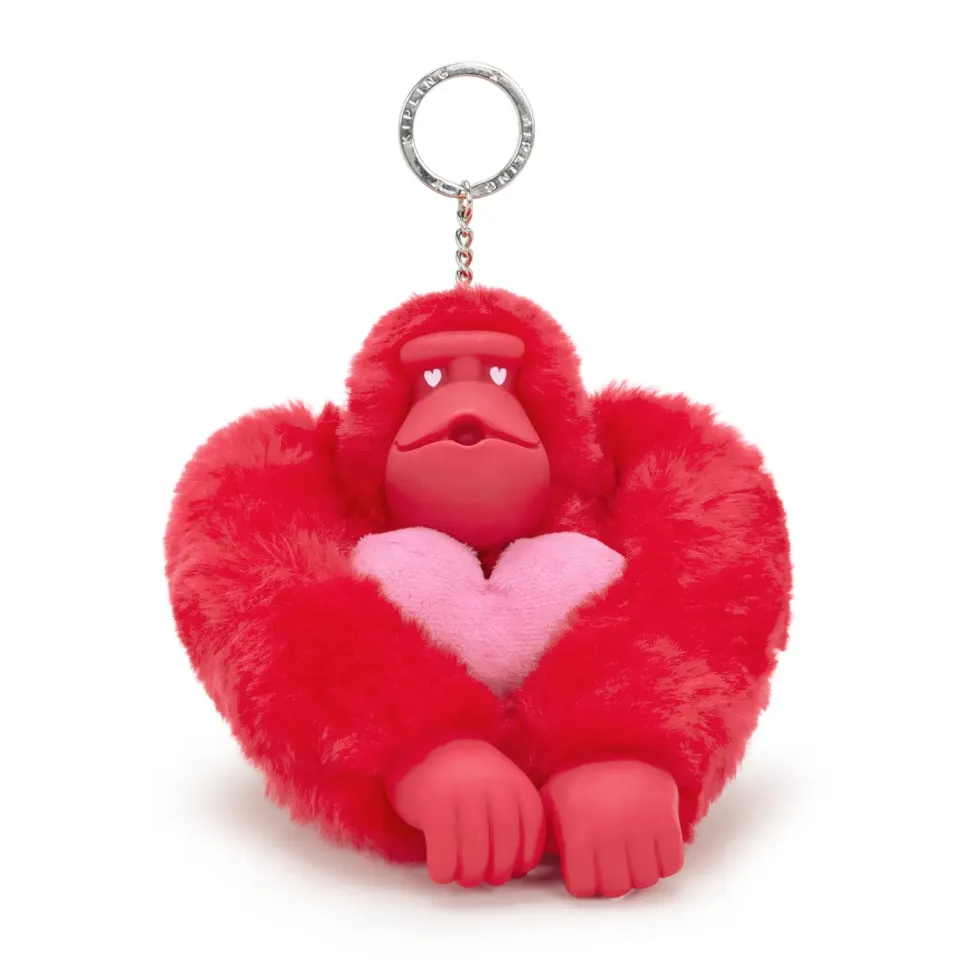 Kipling Valentine Monkey XL sleutelhanger Groot Red Valentine