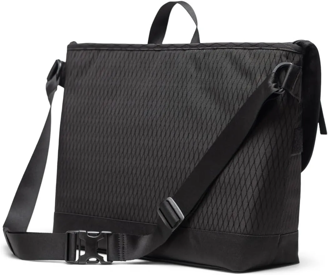 Herschel Cove Messenger schoudertas Black Diamond canvas