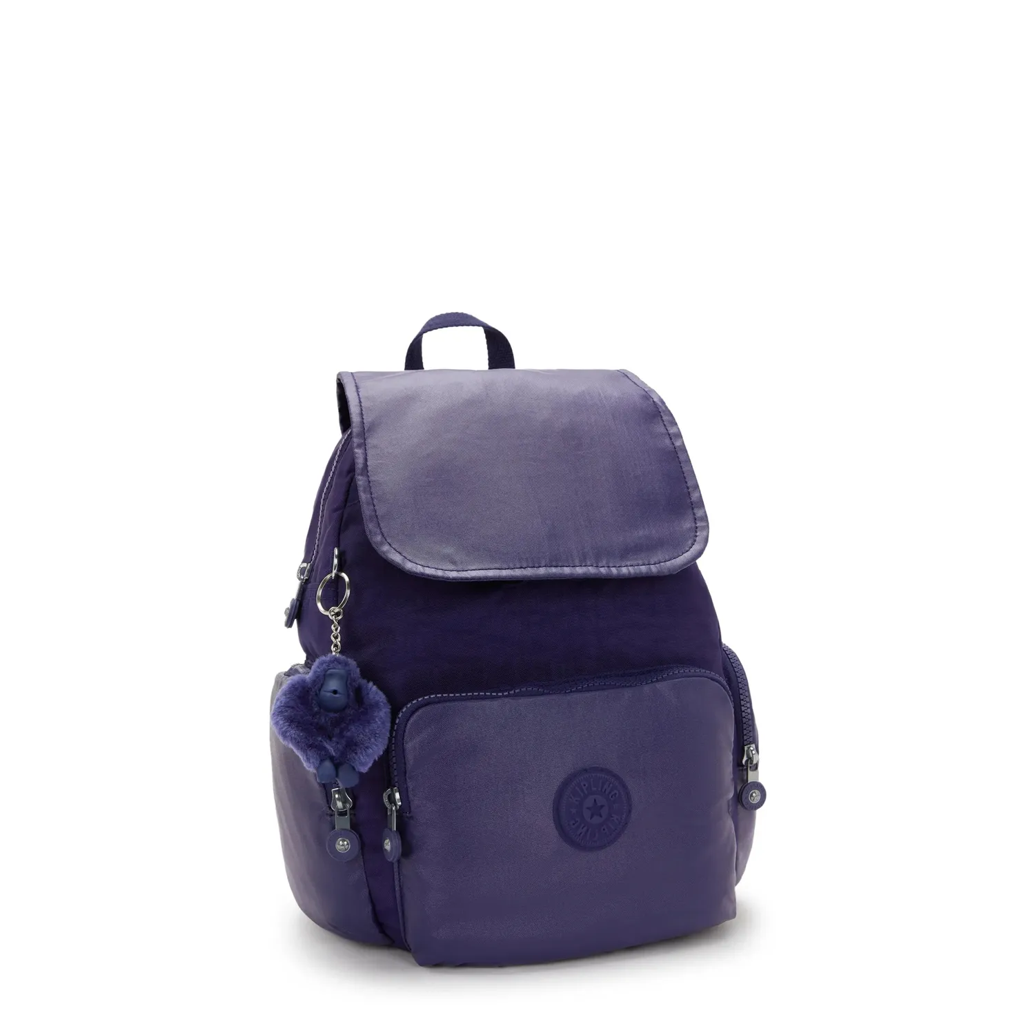 Kipling City Zip S rugzak Klein Moonlit Shine Block met ritsen