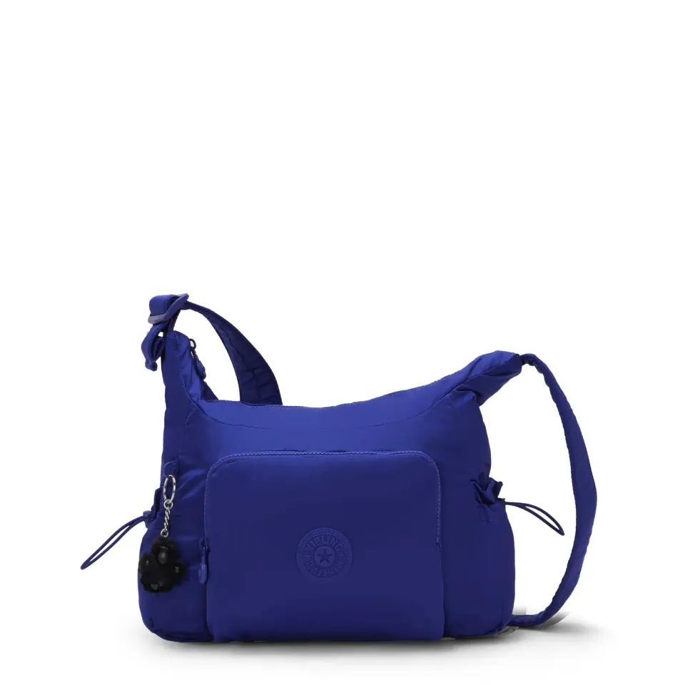 Kipling Gabb S crossbody tas Medium Entirely Cobalt met buitenvakken
