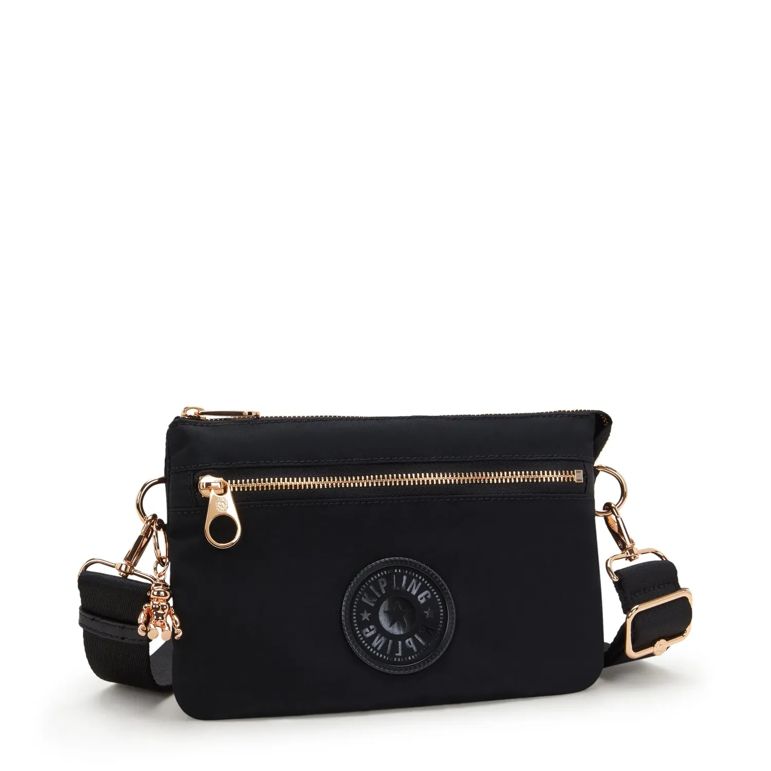Kipling Riri Zip crossbodytas Black Rose Spice klein waterafstotend
