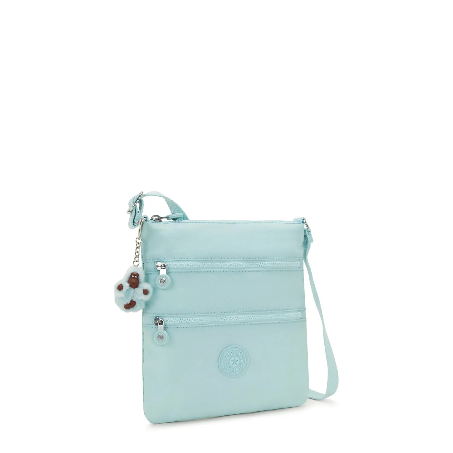 Kipling Keiko crossbody klein electric teal waterafstotend