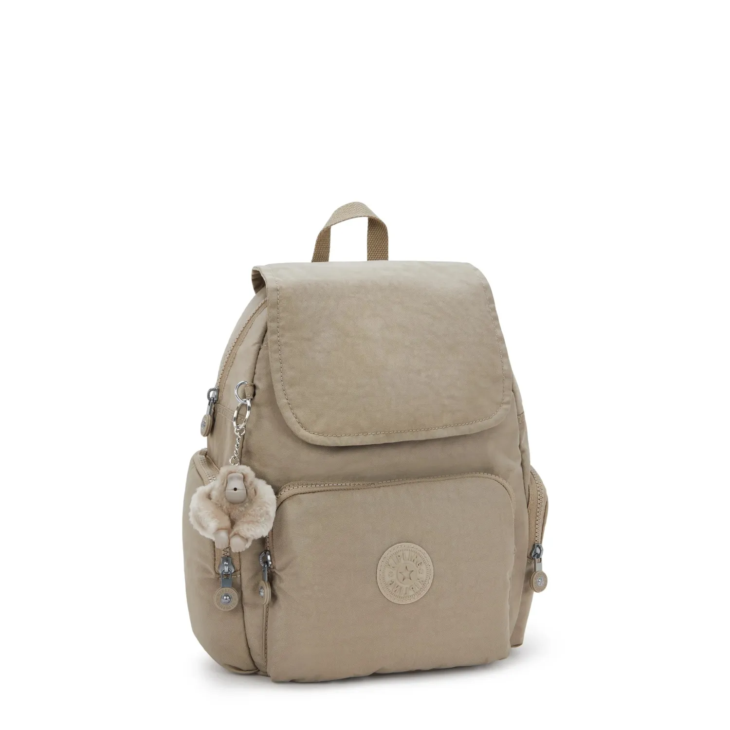 Kipling City Zip S rugzak Klein Soft Taupe lichtgewicht