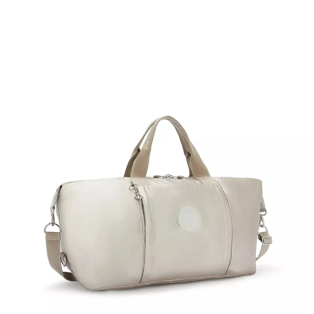 Kipling Bori weekendtas Groot Metallic Glow glans
