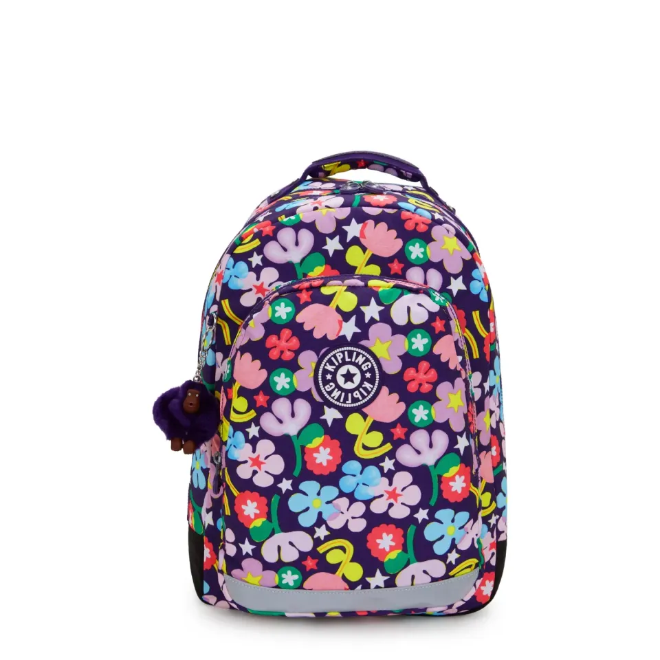 Kipling Class Room rugzak Groot Fairy Flower met laptopvak