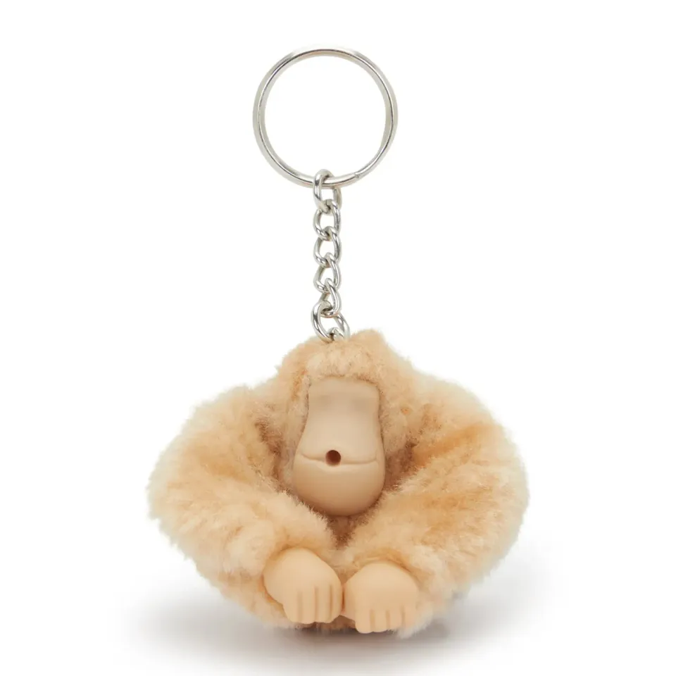 Kipling Monkeyclip S sleutelhanger Early Tan klein aapje