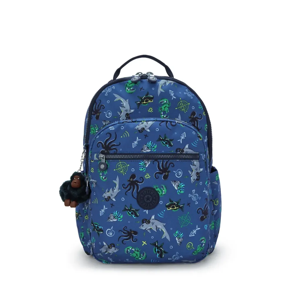Kipling Seoul Lap rugzak Undersea Party 15 inch