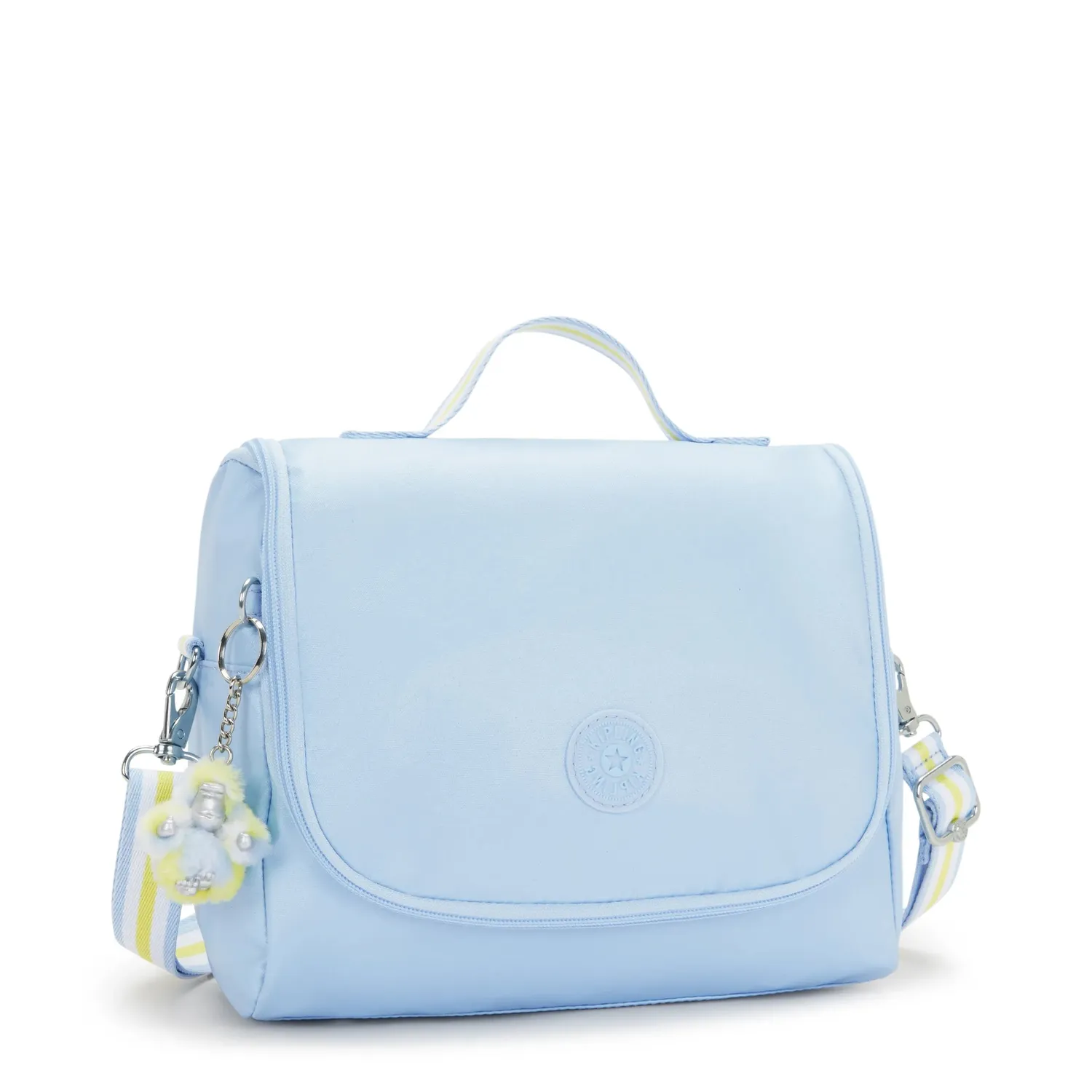 Kipling New Kichirou lunchtas Groot Clear Sky Metallic trolleybevestiging