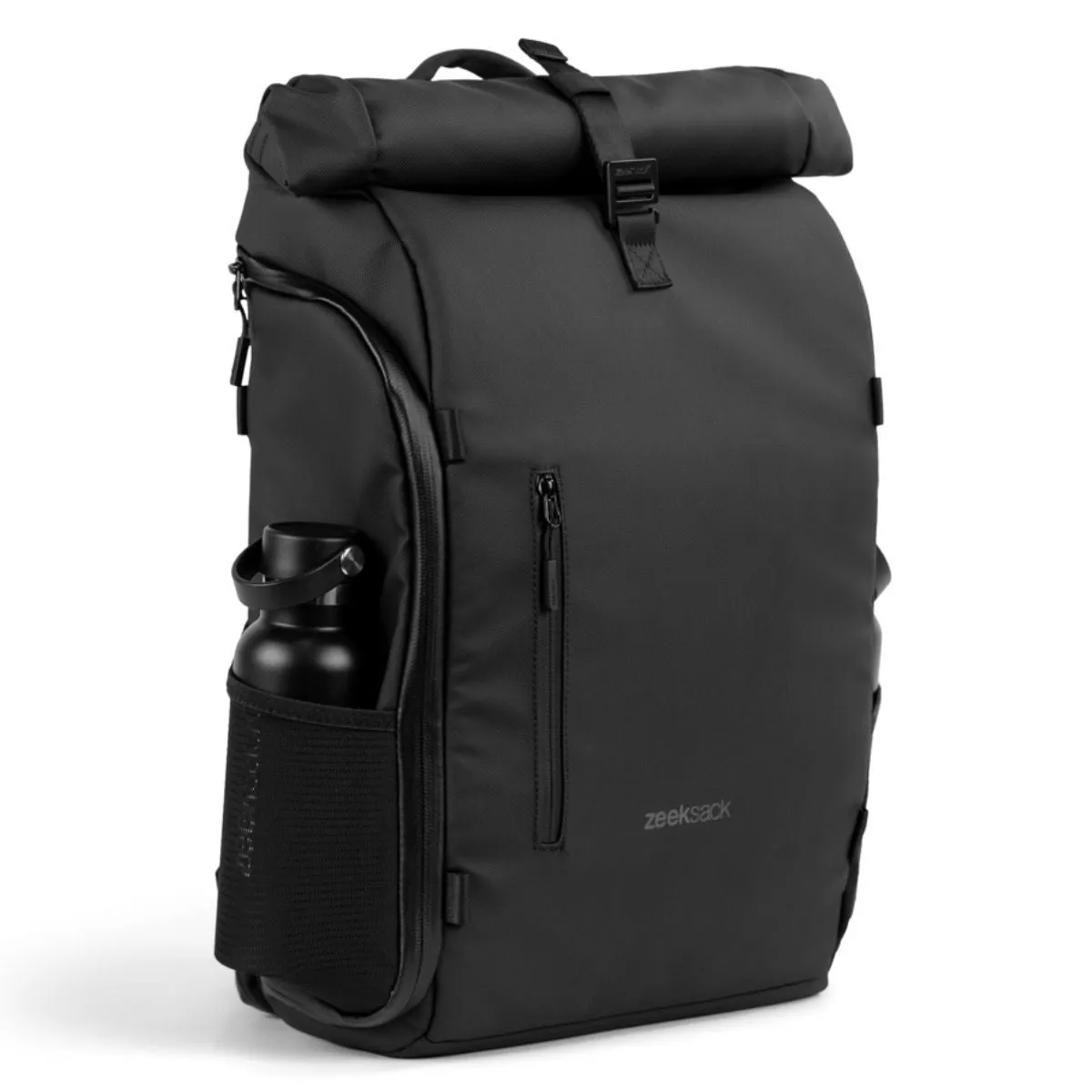 Zeeksack The Rolltop 25L rugzak zwart oprolbaar