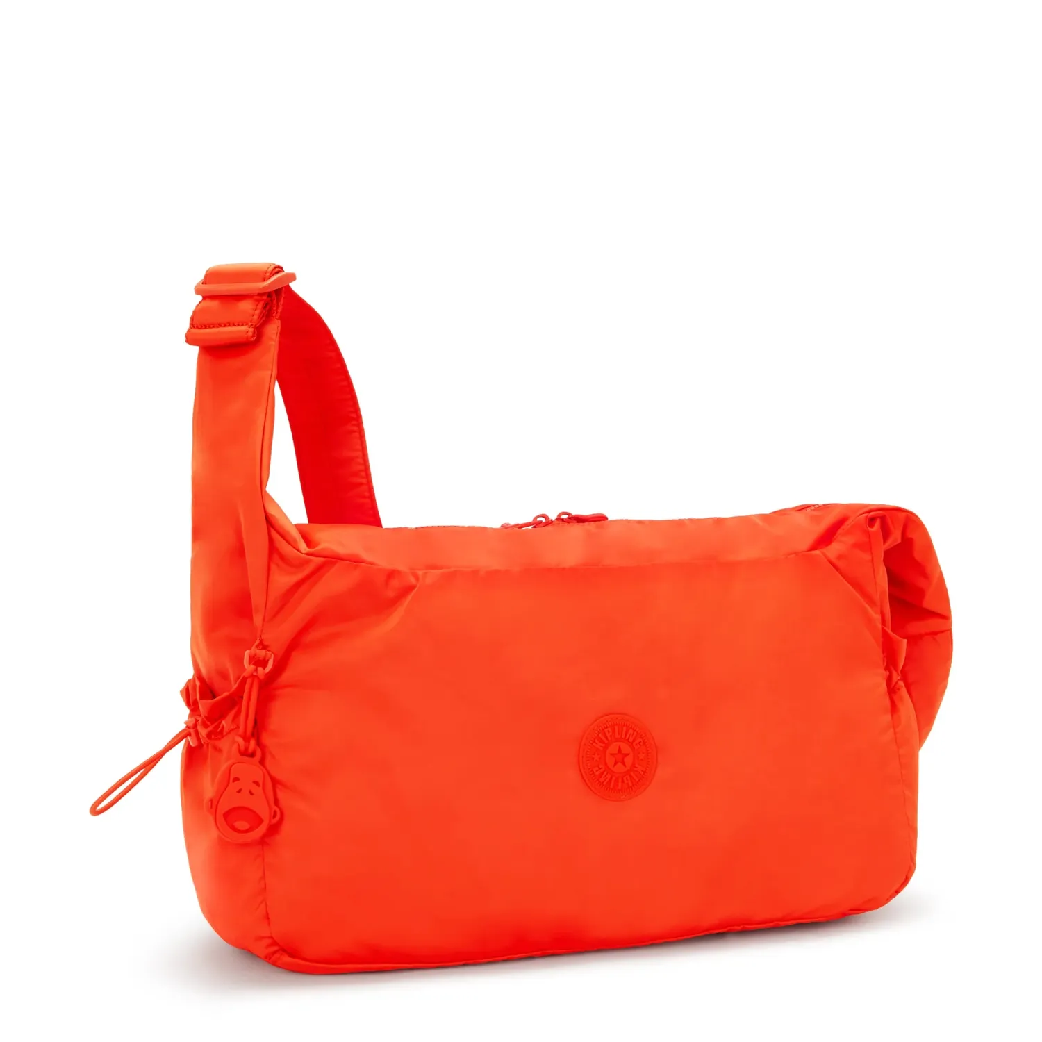 Kipling Gwyn schoudertas groot Open Orange opvallend