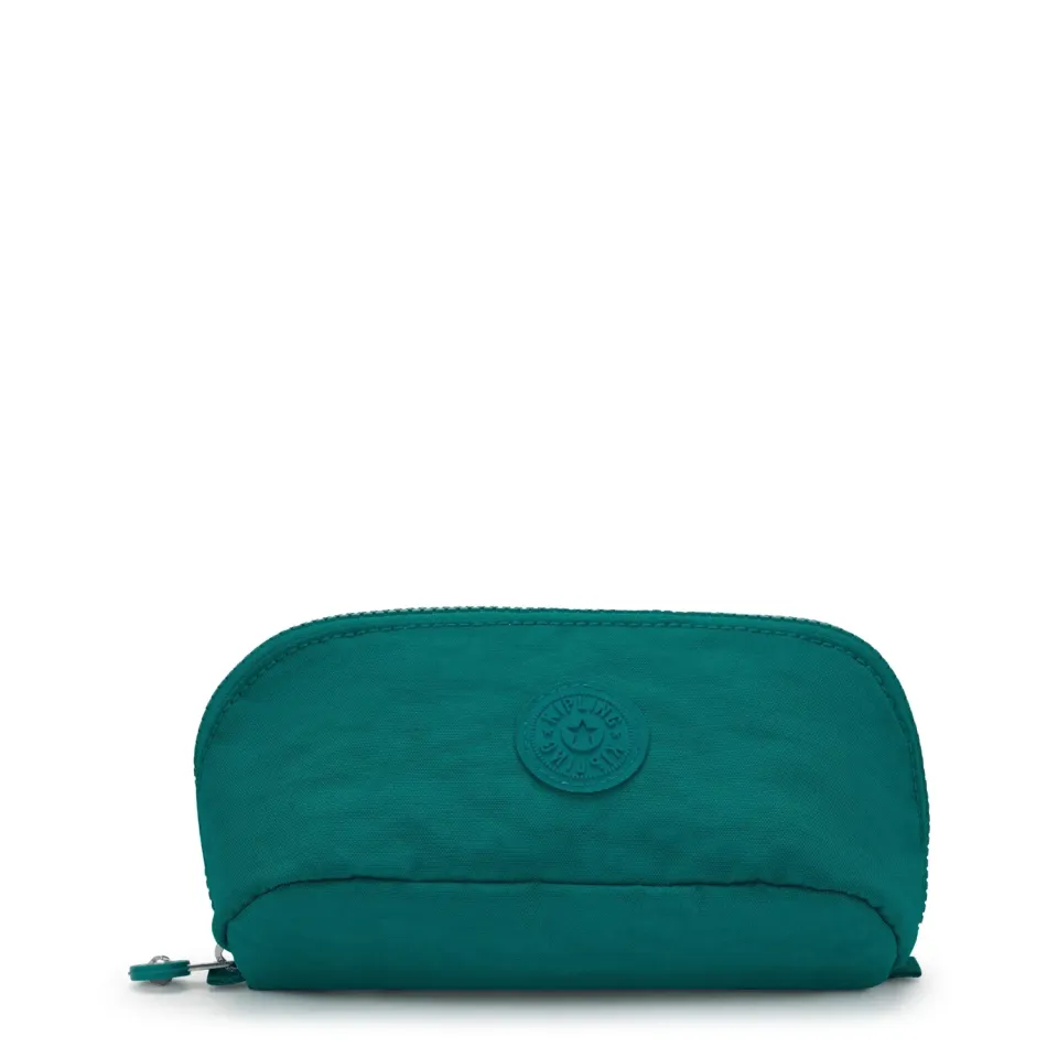 Kipling Mirko S toilettas Outspoken Green klein met ritsvak