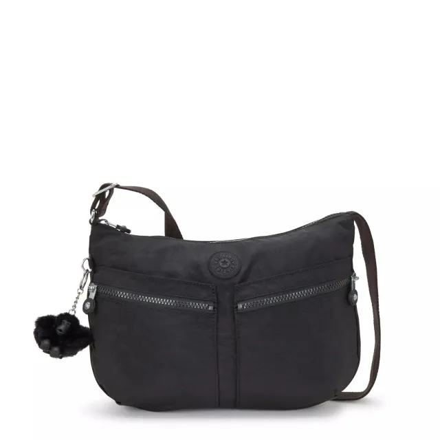 Kipling Izellah schoudertas Black Noir Medium waterafstotend