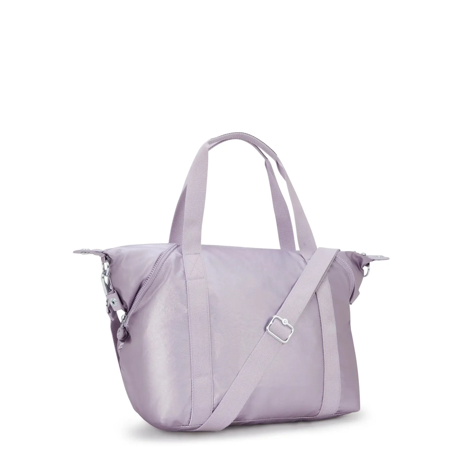 Kipling Art schoudertas Medium Lilac Moon Metallic glans