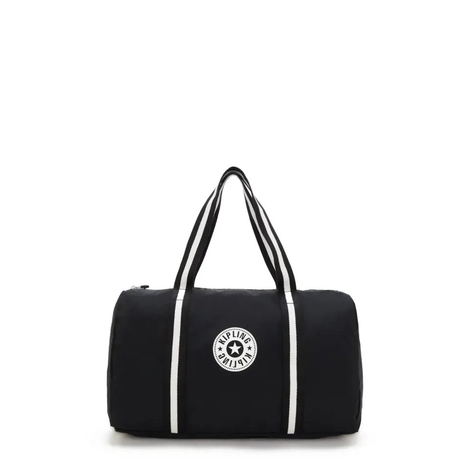 Kipling Honest Up reistas black white hip groot opvouwbaar