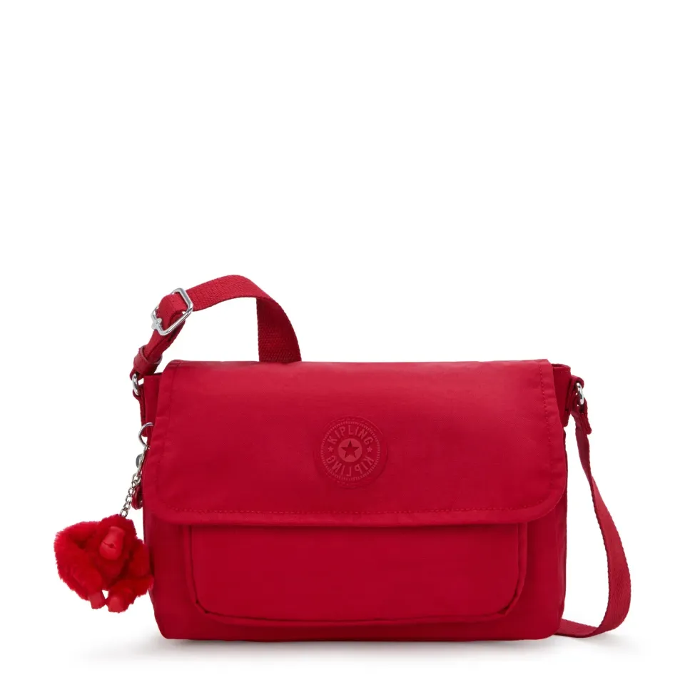 Kipling Dalma crossbody medium Ruby Red – handsfree